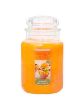 New Yankee Candle Mango Ice Cream Candle